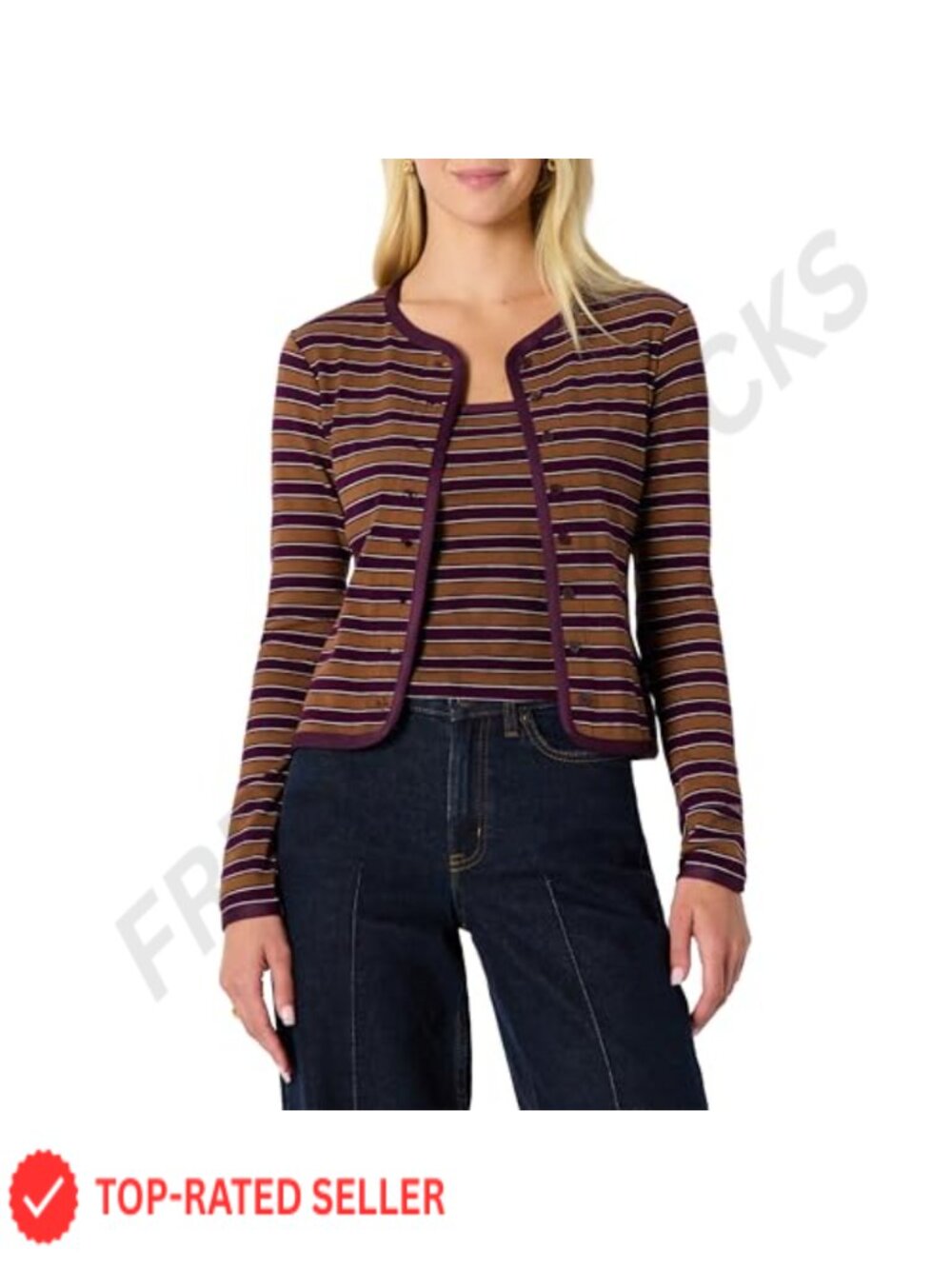 Slim-Fit Ribbed Cardigan & Cami Set with Removable Straps